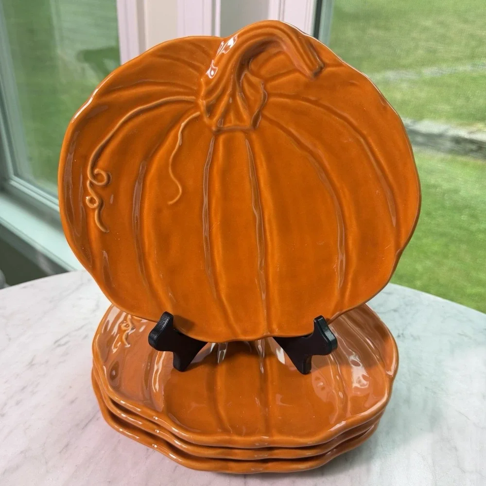 Pottery Barn Retired Rustic Pumpkin 9